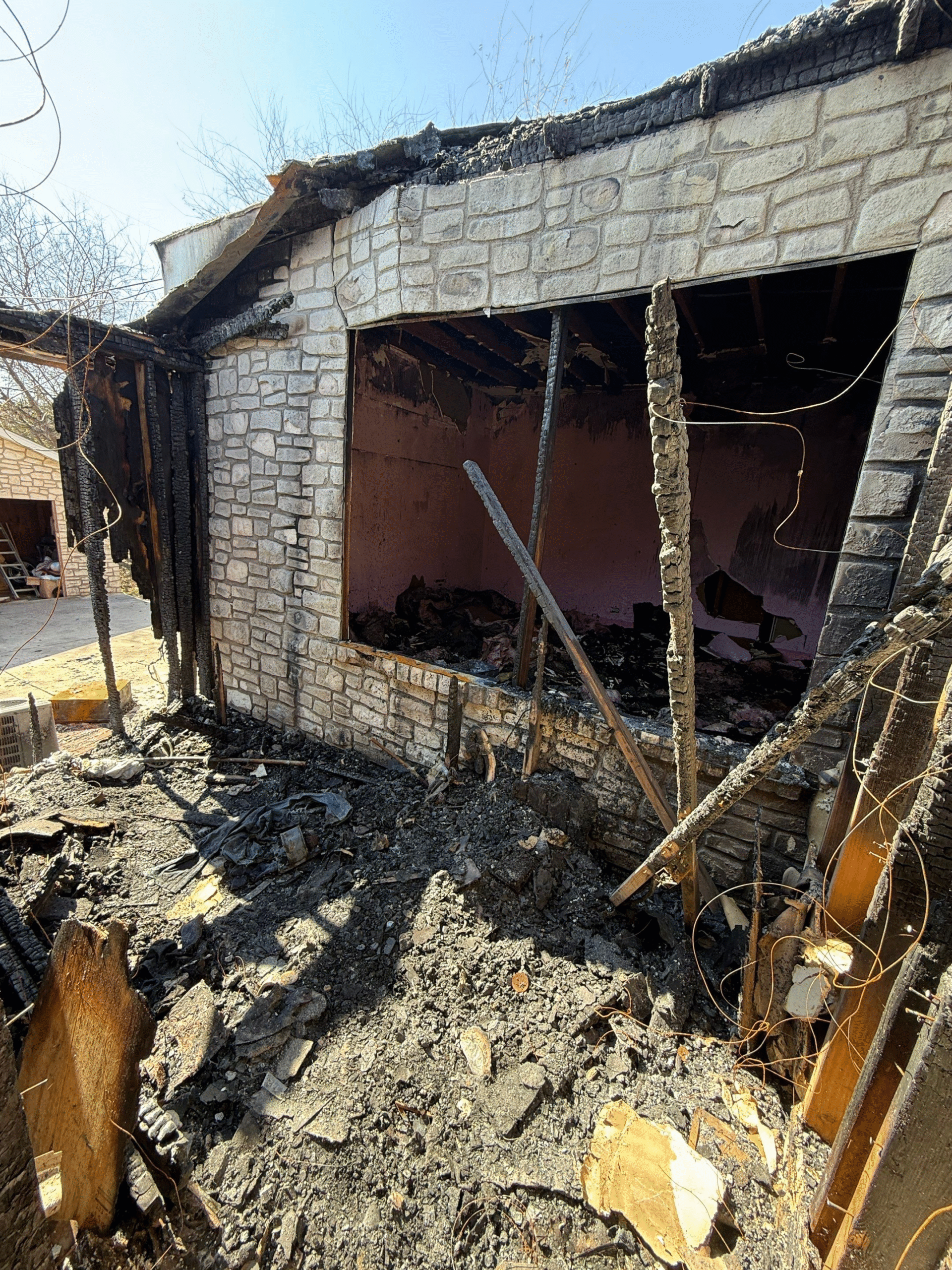 Fire damage restoration scope review example