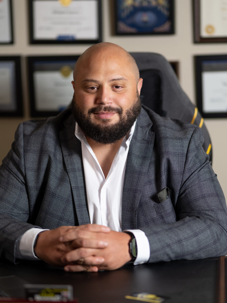 Michael Acerra, licensed Texas public adjuster, at his office in San Antonio