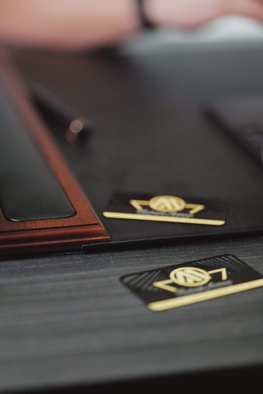 Michael Acerra Public Adjuster branded business cards on a desk